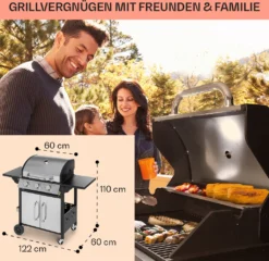 Klarstein Gasgrill Mit Großer Grillfläche, Gasgrill Mit 3 Brenner, 10,8 KW Edelstahl-Gasgrill, BBQ Gasgrill Für Balkon & Garten, Grill Für Propangas, Gasgrills Mit Seitentischen & Thermometer 14 Klarstein Gasgrill Mit Großer Grillfläche, Gasgrill Mit 3 Brenner, 10,8 KW Edelstahl-Gasgrill, BBQ Gasgrill Für Balkon & Garten, Grill Für Propangas, Gasgrills Mit Seitentischen & Thermometer -Tepro Verkäufe 2024 003a3b9e0ca9215920e470c96a4319c4
