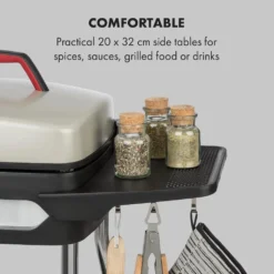 Klarstein Gatsby Elektrogrill Standgrill Tischgrill , Leistung: 2000 W , EasyGrill Concept , Grillfläche: 40 X 36 Cm / Aluminiumdruckguss / Antihaft / Grillhaube , Zwei Seitentische , Ablage Im Standfuß , Stufenloses Thermostat , Fettauffangschale , Beige / Schwarz 13 Klarstein Gatsby Elektrogrill Standgrill Tischgrill , Leistung: 2000 W , EasyGrill Concept , Grillfläche: 40 X 36 Cm / Aluminiumdruckguss / Antihaft / Grillhaube , Zwei Seitentische , Ablage Im Standfuß , Stufenloses Thermostat , Fettauffangschale , Beige / Schwarz -Tepro Verkäufe 2024 003a9d0c613afd07c0a748cc5b44183a