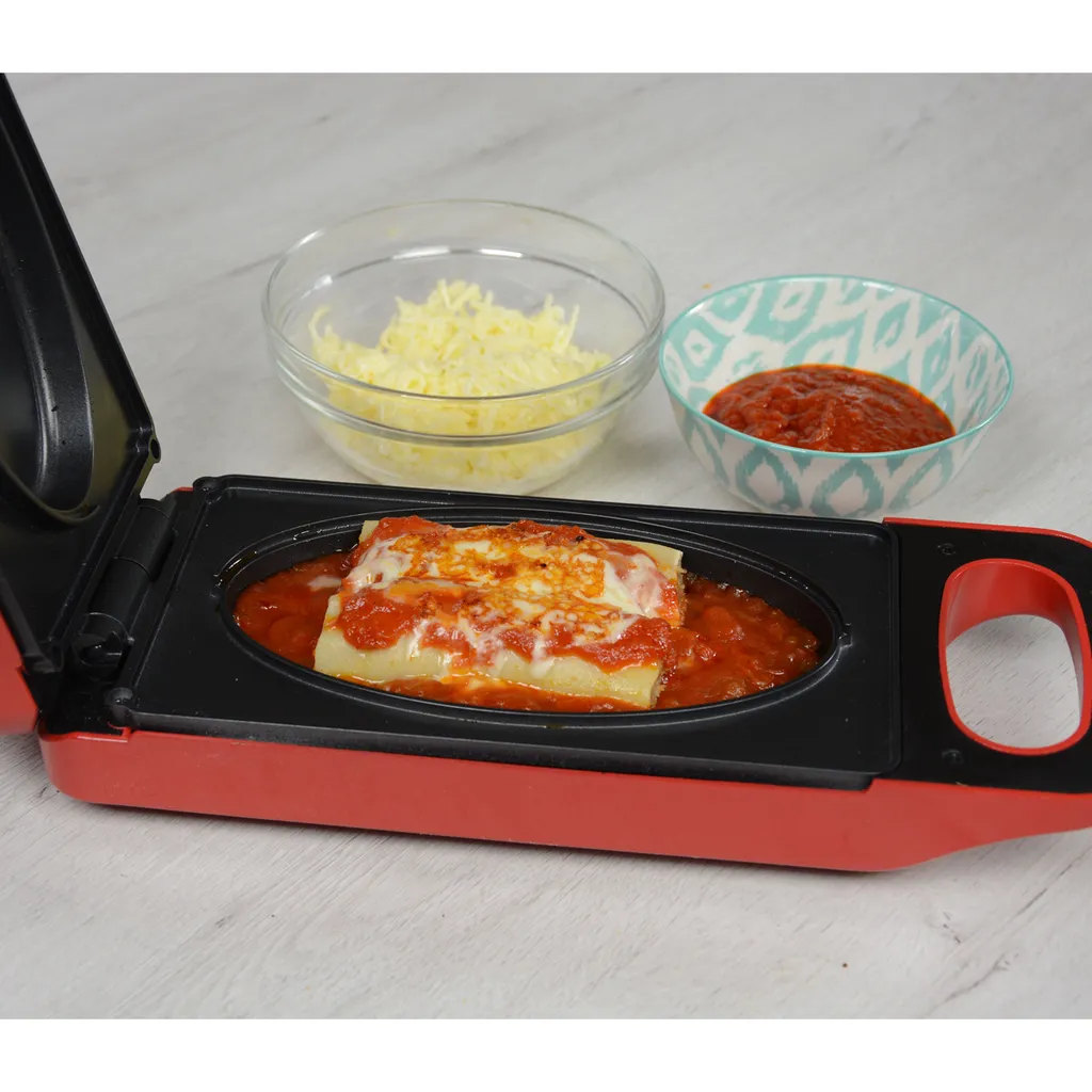 Express Cooker® Multi-Grill Mit Wendefunktion, 3 In1-Toasten-Backen-Braten, Anti-Haft Beschichtung, 800 Watt, Rot - Original Aus Der TV Werbung 8 Express Cooker® Multi-Grill Mit Wendefunktion, 3 In1-Toasten-Backen-Braten, Anti-Haft Beschichtung, 800 Watt, Rot - Original Aus Der TV Werbung – Bild 6