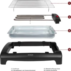 Bomann Elektrogrill / Tischgrill BQ 1240 N CB Grillfläche 35,5x24,5cm 11 Bomann Elektrogrill / Tischgrill BQ 1240 N CB Grillfläche 35,5x24,5cm -Tepro Verkäufe 2024 00e38b14467ab9521fa9c44b0927f93c