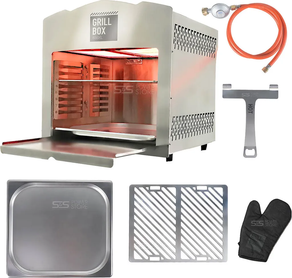 Matrix GrillBox 880XL Oberhitze-Grill 800 Grad Beef Maker Gasgrill Edelstahl Grill Steak 3 Matrix GrillBox 880XL Oberhitze-Grill 800 Grad Beef Maker Gasgrill Edelstahl Grill Steak