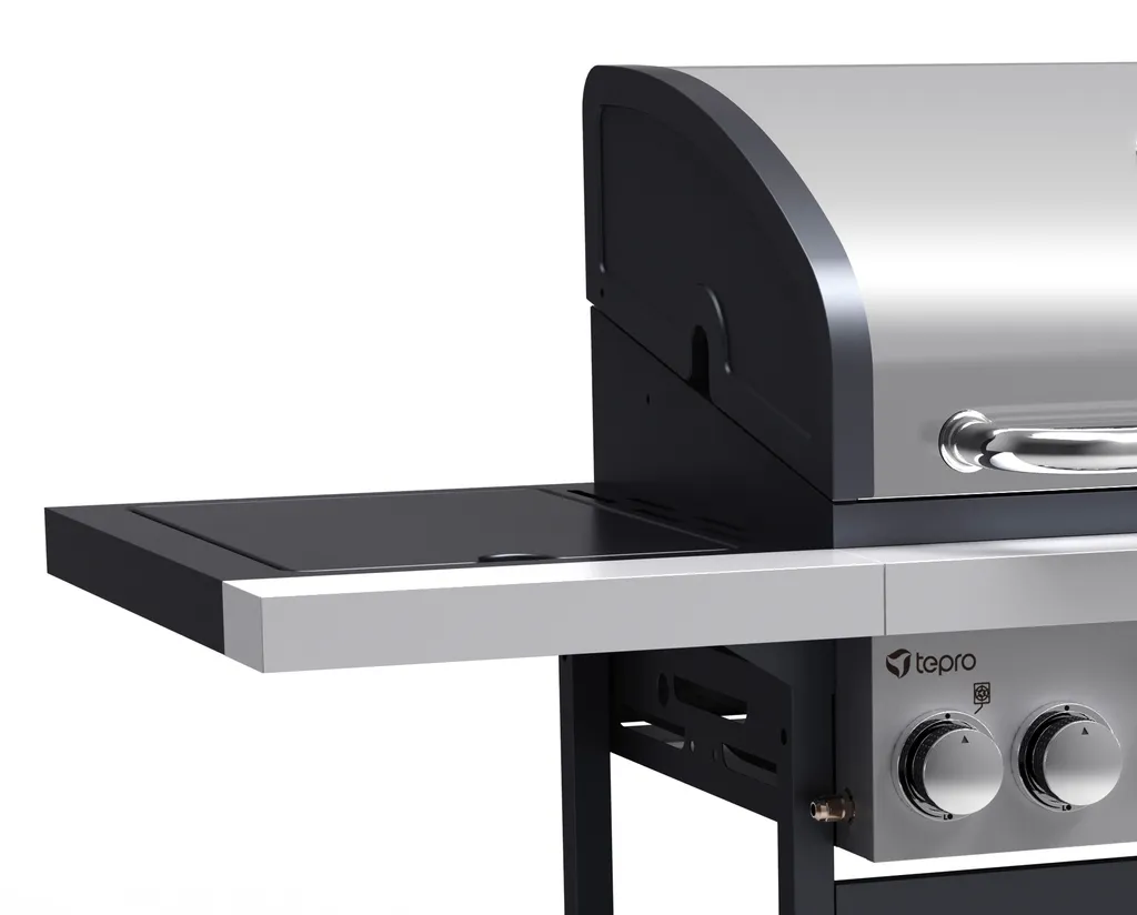Tepro Gasgrill Rosedale, 3-Brenner Mit Seitenkocher, Max. 12,8 Kw, Grillfläche: 53 X 40 Cm 13 Tepro Gasgrill Rosedale, 3-Brenner Mit Seitenkocher, Max. 12,8 Kw, Grillfläche: 53 X 40 Cm – Bild 11
