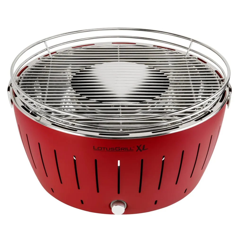 LotusGrill G-435 Holzkohlegrill XL 40,5cm Rot Mit USB Anschluss 3 LotusGrill G-435 Holzkohlegrill XL 40,5cm Rot Mit USB Anschluss