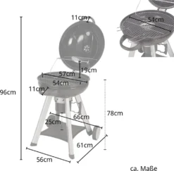 TAINO NEO Holzkohle-Kugelgrill Mit Klappbarem Deckel Kettle-Grill Ø 57 Cm Thermometer Schwarz -Tepro Verkäufe 2024 07acb0cc45dea74592033d8bc7896635