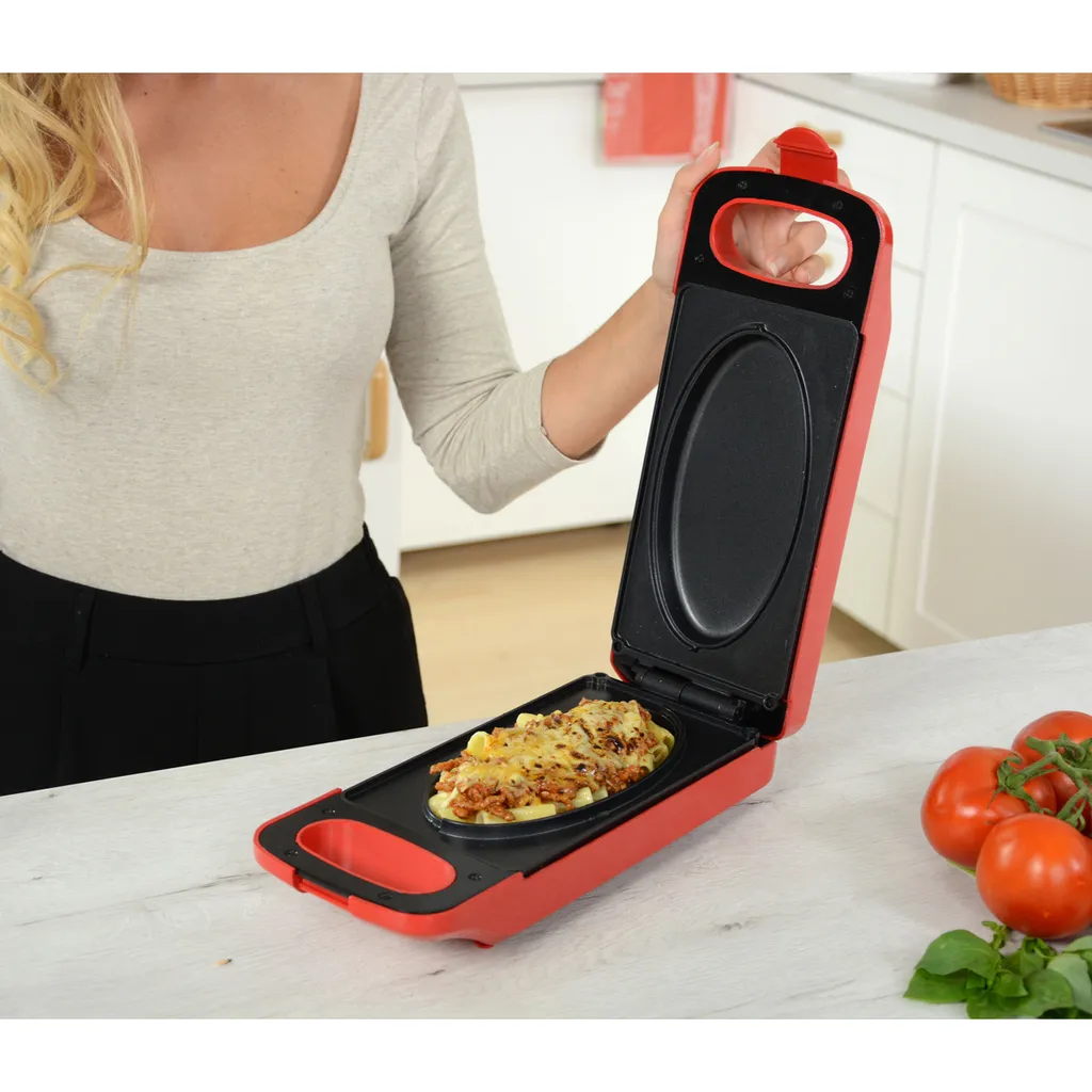 Express Cooker® Multi-Grill Mit Wendefunktion, 3 In1-Toasten-Backen-Braten, Anti-Haft Beschichtung, 800 Watt, Rot - Original Aus Der TV Werbung 12 Express Cooker® Multi-Grill Mit Wendefunktion, 3 In1-Toasten-Backen-Braten, Anti-Haft Beschichtung, 800 Watt, Rot - Original Aus Der TV Werbung – Bild 10