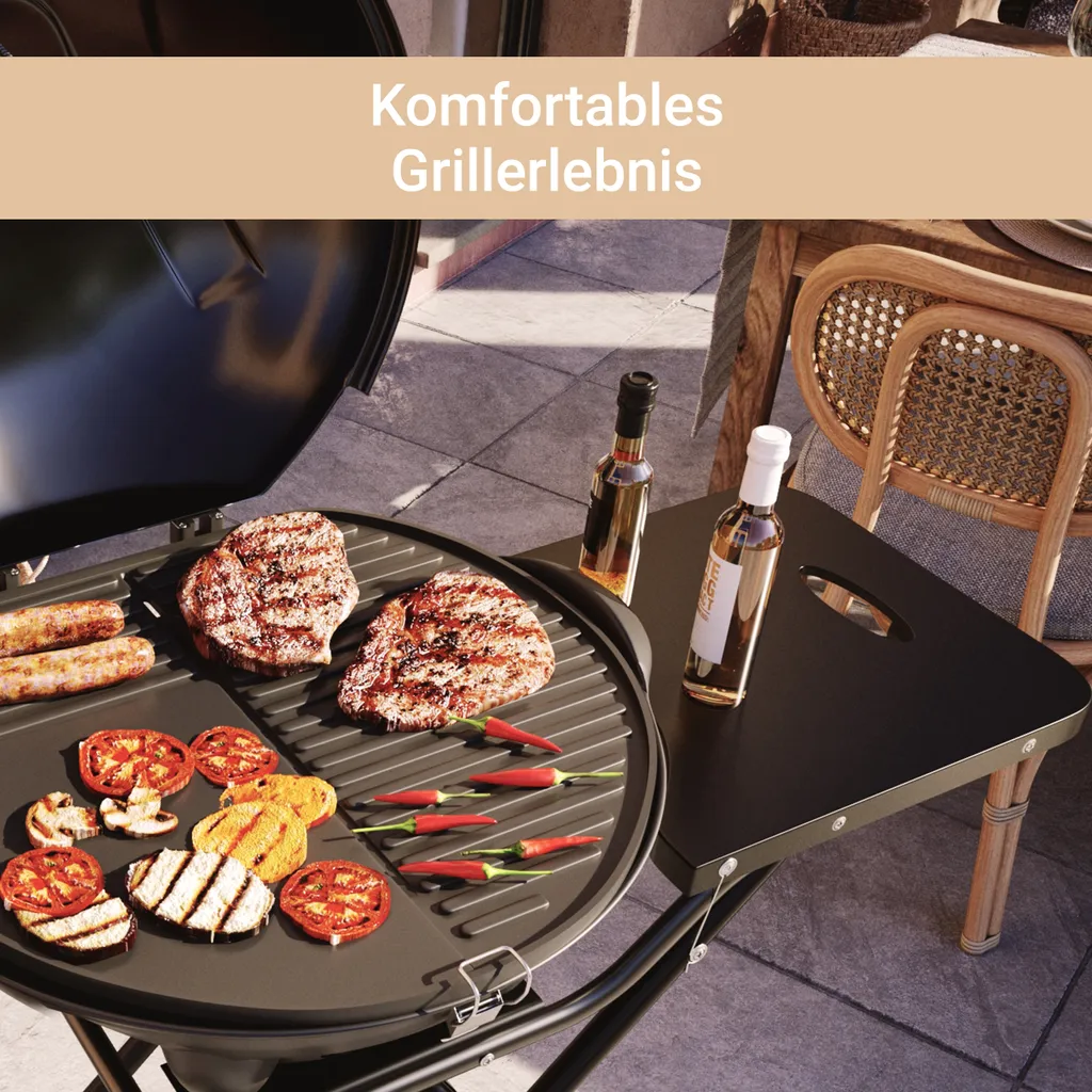 SUNTEC Elektrogrill BBQ-9295 Auch Als Tischgrill Geeignet | Grill Mit Abnehmbarem Deckel Und Regulierbaren Thermometer | Ideal Für Balkon, Garten, Outdoor Und Camping | Barbecue Für Mehrere Personen 7 SUNTEC Elektrogrill BBQ-9295 Auch Als Tischgrill Geeignet | Grill Mit Abnehmbarem Deckel Und Regulierbaren Thermometer | Ideal Für Balkon, Garten, Outdoor Und Camping | Barbecue Für Mehrere Personen – Bild 5