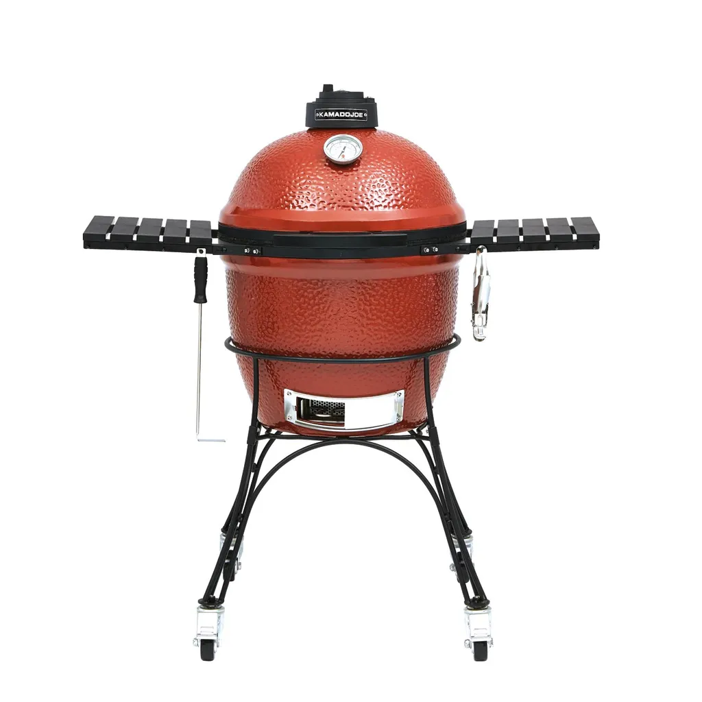 Kamado Joe Grills Keramikgrill Classic I, Rot / Schwarz, Perfekt Für Alle Grill-Enthusiasten 4 Kamado Joe Grills Keramikgrill Classic I, Rot / Schwarz, Perfekt Für Alle Grill-Enthusiasten – Bild 2