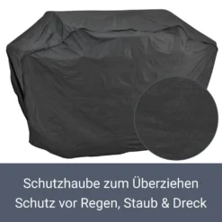 Juskys BBQ Gasgrill Dakota – Grillwagen Mit 5 Brenner 18 KW - Barbecue Grill Inkl. Deckel, Warmhalterost, Seitenablagen, Thermometer & Abdeckplane -Tepro Verkäufe 2024 0a7ed022ca32f3f2bf9a5662b5d8329c