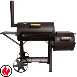 TAINO YUMA 90kg Smoker Grillkammer Räucherkammer Grill Holzkohle