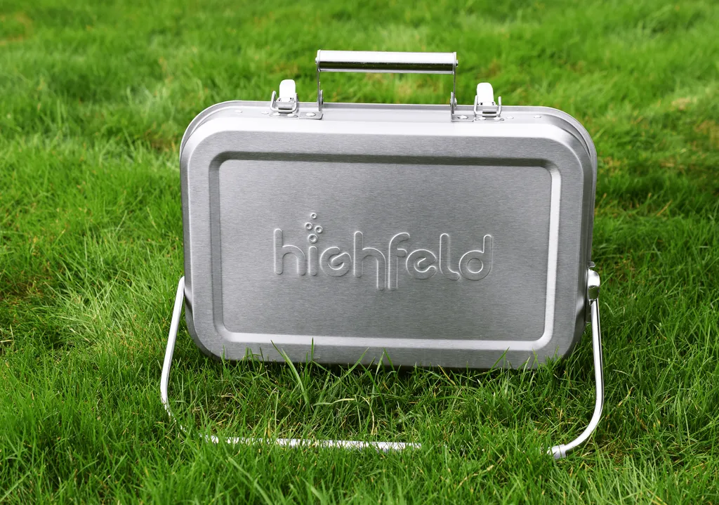 Highfeld® Holzkohlegrill Tragbarer Koffergrill Klappgrill Tischgrill Picknickgrill 5 Highfeld® Holzkohlegrill Tragbarer Koffergrill Klappgrill Tischgrill Picknickgrill – Bild 3