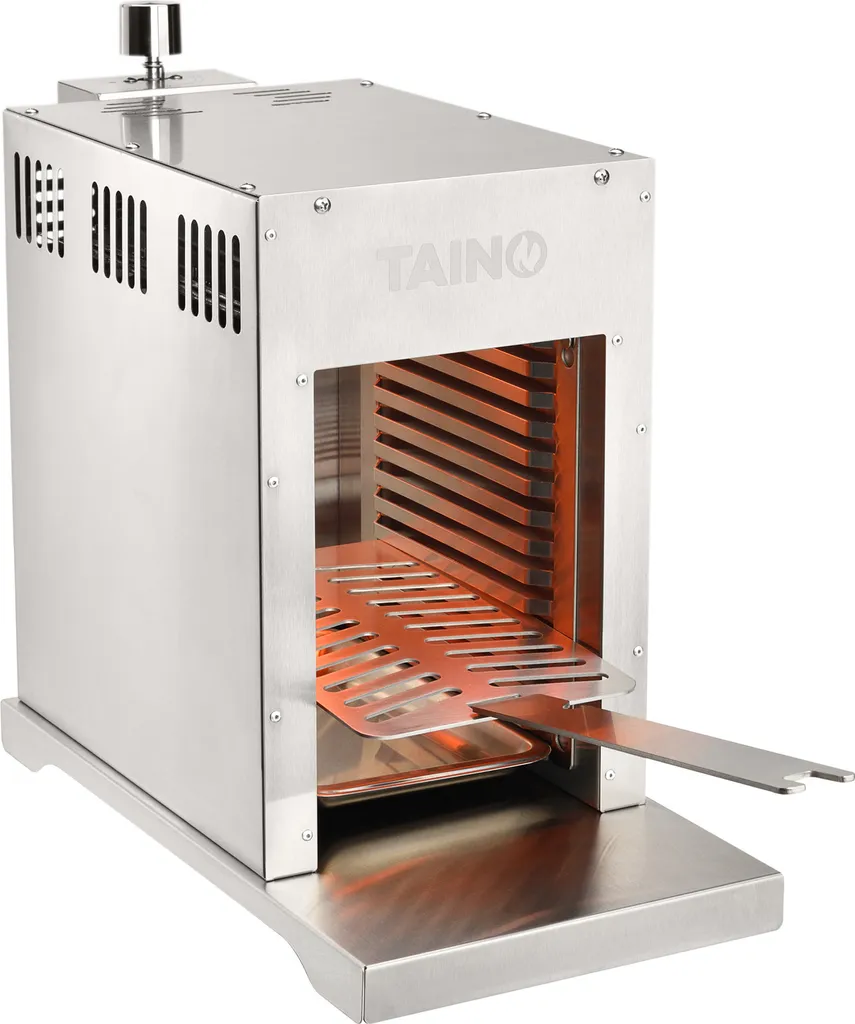 TAINO Oberhitzegrill Gas Steakgrill 800 Grad Hochleistungsgrill Edelstahl Silber 6 TAINO Oberhitzegrill Gas Steakgrill 800 Grad Hochleistungsgrill Edelstahl Silber – Bild 4