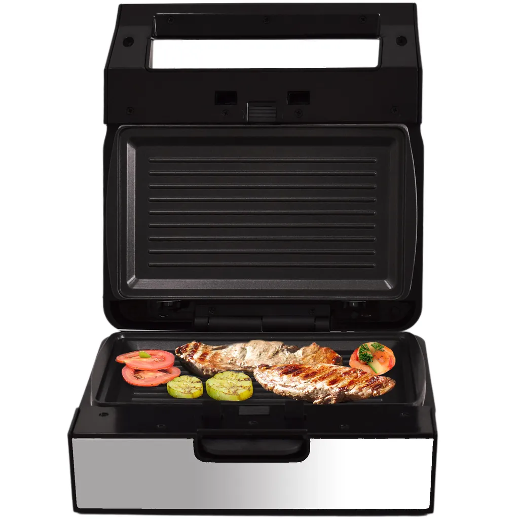 Kontaktgrill Kombigerät Mit Wechselbaren Platten 4 Kontaktgrill Kombigerät Mit Wechselbaren Platten – Bild 2