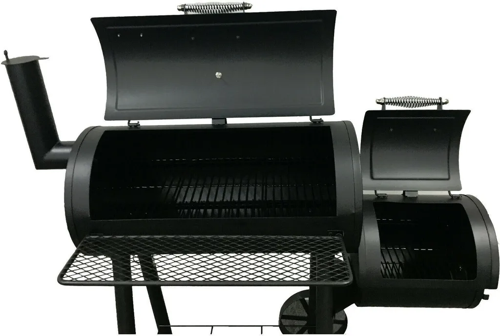 EL FUEGO Smoker Holzkohlegrill EDMONTON Grill Grillwagen Räuchern Fahrbar NEU 14 EL FUEGO Smoker Holzkohlegrill EDMONTON Grill Grillwagen Räuchern Fahrbar NEU – Bild 12