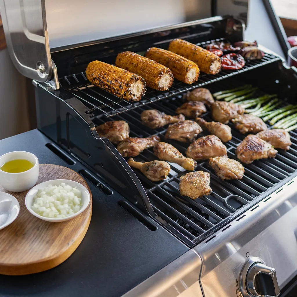 Nexgrill 3B Classic Gasgrill I 3 Brenner Gas Grill Mit Seitenbrenner I Grillwagen Mit Grillthermometer, Seitenablage Und Seitenkochfeld 7 Nexgrill 3B Classic Gasgrill I 3 Brenner Gas Grill Mit Seitenbrenner I Grillwagen Mit Grillthermometer, Seitenablage Und Seitenkochfeld – Bild 5