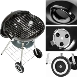Tectake Kugelgrill Mit Rollen Ø 41,5cm - Schwarz -Tepro Verkäufe 2024 13392afa09bc38e6fe0e03d6fb234ce1