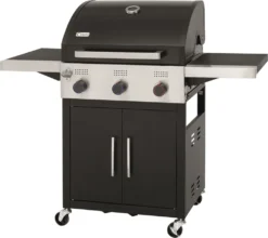 Tepro Gasgrill Keansburg 3 SE, 3-Brenner, 2x 3,2kW Und 1x 4,2kW Powerzone, Gussrost, Abklappbare Seitenablagen