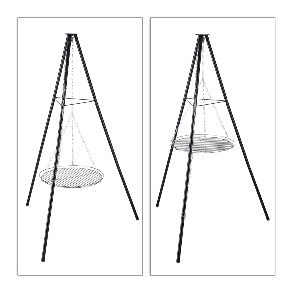 Relaxdays Schwenkgrill Mit Grillrost & Feuerschale 9 Relaxdays Schwenkgrill Mit Grillrost & Feuerschale – Bild 7