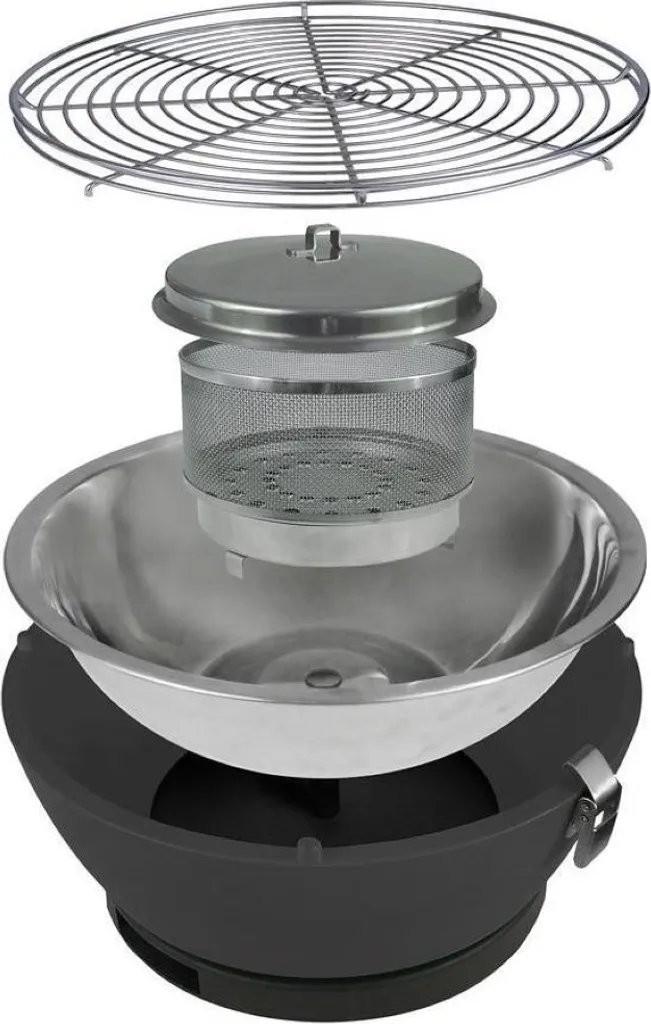 Holzkohle Tischgrill Rund Vesuvio Mit Aktivbelüftung 8 Holzkohle Tischgrill Rund Vesuvio Mit Aktivbelüftung – Bild 6