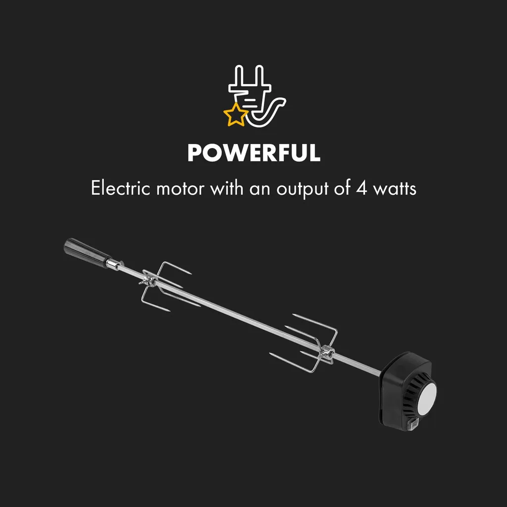 Klarstein Sauenland Mini Rotisserie-Grill ,Drehspieß ,Elektromotor: 4 Watt ,max. Beladung: 12 Kg ,höhenverstellbar ,Grillrost, Grillwanne, Drehspieß Und Standbeine Aus Edelstahl ,neues Standbein-Design Für Noch Besseren Halt ,silber 7 Klarstein Sauenland Mini Rotisserie-Grill ,Drehspieß ,Elektromotor: 4 Watt ,max. Beladung: 12 Kg ,höhenverstellbar ,Grillrost, Grillwanne, Drehspieß Und Standbeine Aus Edelstahl ,neues Standbein-Design Für Noch Besseren Halt ,silber – Bild 5