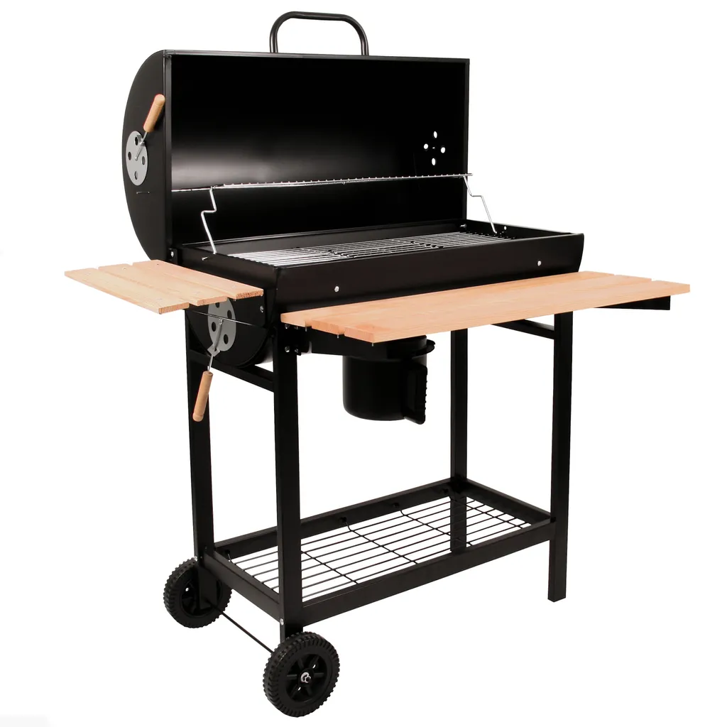 BBQ-Toro Holzkohle Grillwagen | Ø 42 X (L) 80 Cm | Premium Kohle Smoker Fahrbar 4 BBQ-Toro Holzkohle Grillwagen | Ø 42 X (L) 80 Cm | Premium Kohle Smoker Fahrbar – Bild 2