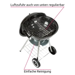 Tectake Kugelgrill Mit Rollen Ø 41,5cm - Schwarz -Tepro Verkäufe 2024 1d3faa2171d9d730bad1c0c5c939a6f6
