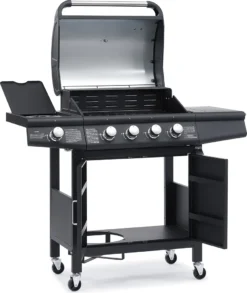 TAINO RED 4+1 Gasgrill Schwarz 4 Edelstahl Brenner Seitenkocher - Weiterentwicklung Des TAINO 4+1 PRO 13 TAINO RED 4+1 Gasgrill Schwarz 4 Edelstahl Brenner Seitenkocher - Weiterentwicklung Des TAINO 4+1 PRO -Tepro Verkäufe 2024 1efe21749dfee48fed2a39968ddbaf4a