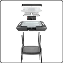 Clatronic BQS 3508 Barbecue-Standgrill, Verchromter Grillrost, Windschutz, Zwischenablage, Cool Touch-Gehäuse, Schwarz, 2000 Watt -Tepro Verkäufe 2024 1f21de8cef84f6dfdd34dc0e0a76b91e