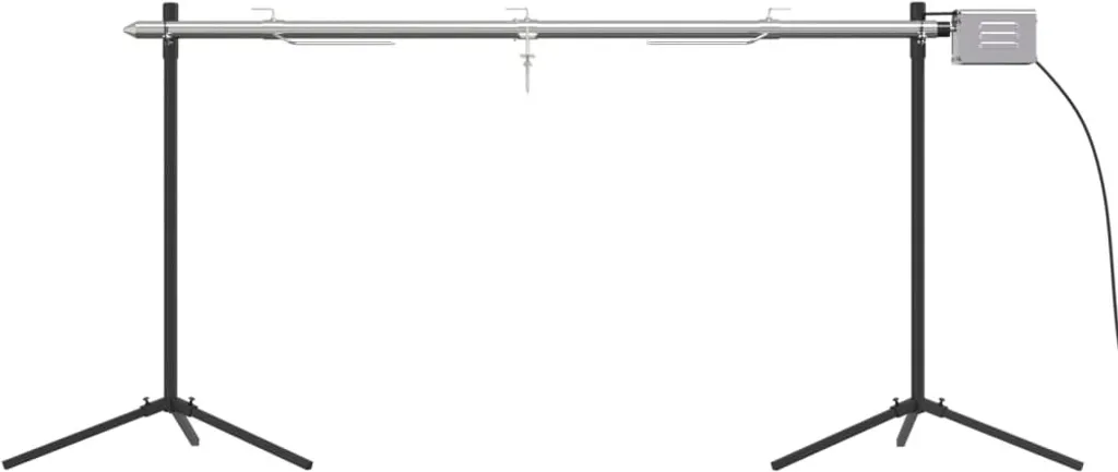VidaXL Automatischer Grillspieß Mit Motor Edelstahl 150x46,5x82,5 Cm 5 VidaXL Automatischer Grillspieß Mit Motor Edelstahl 150x46,5x82,5 Cm – Bild 3