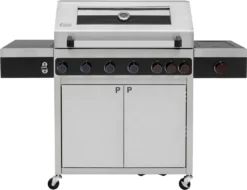 Tepro Edelstahl Gasgrill Keansburg 6 Special Edition, 6-Brenner Inkl. Powerzone Plus Infrarot-Backburner Plus Infrarotseitenbrenner