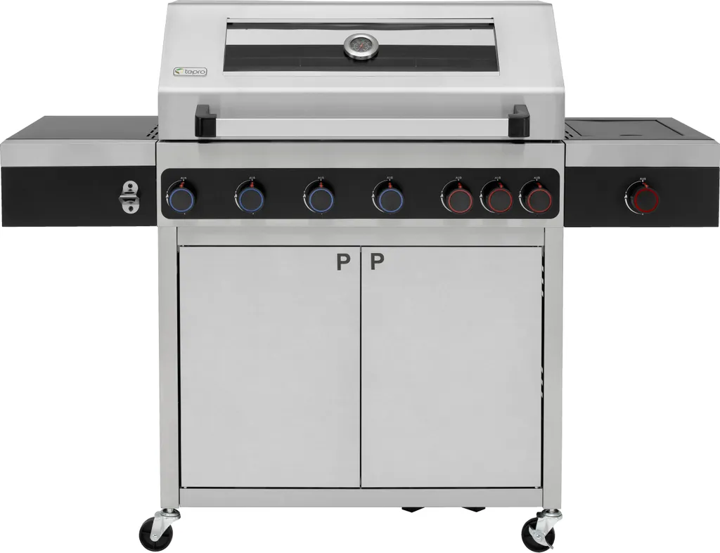 Tepro Edelstahl Gasgrill Keansburg 6 Special Edition, 6-Brenner Inkl. Powerzone Plus Infrarot-Backburner Plus Infrarotseitenbrenner 3 Tepro Edelstahl Gasgrill Keansburg 6 Special Edition, 6-Brenner Inkl. Powerzone Plus Infrarot-Backburner Plus Infrarotseitenbrenner