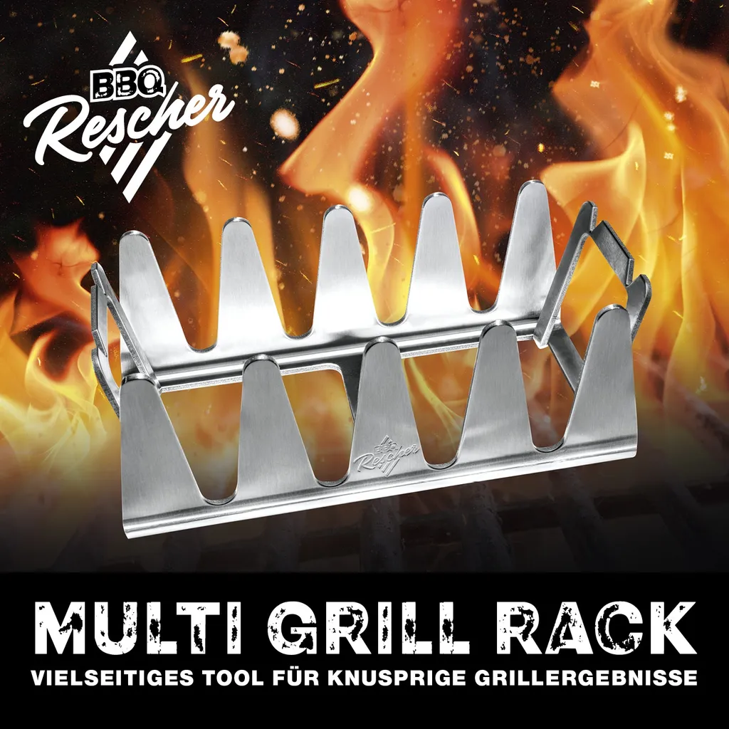 BBQ Rescher Multi-Grillständer Bavarian Multi Grill Rack Spareribs Drumsticks Grillgut Bauchfleisch Fisch Spieße Wammerl Resche DHDL Höhle Der Löwen 4 BBQ Rescher Multi-Grillständer Bavarian Multi Grill Rack Spareribs Drumsticks Grillgut Bauchfleisch Fisch Spieße Wammerl Resche DHDL Höhle Der Löwen – Bild 2
