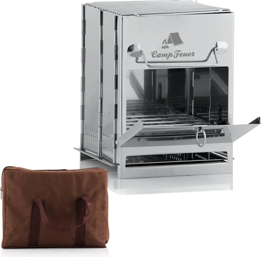 CampFeuer Edelstahl Faltgrill | 22 X 20,5 X 27 Cm | Outdoor Camping Klappgrill 3 CampFeuer Edelstahl Faltgrill | 22 X 20,5 X 27 Cm | Outdoor Camping Klappgrill