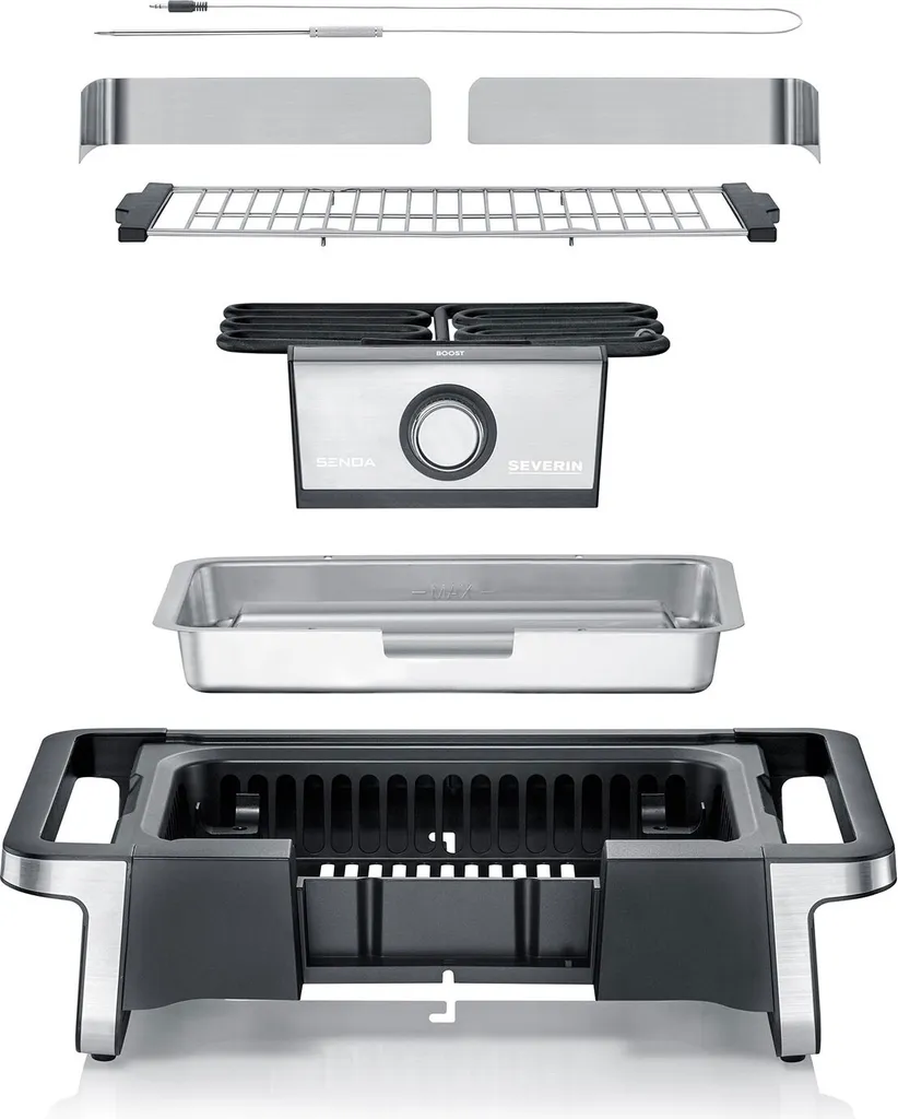 Severin PG 8113 Senoa Boost Tischgrill 3000W Safe-Touch Thermostat Grillrost 15 Severin PG 8113 Senoa Boost Tischgrill 3000W Safe-Touch Thermostat Grillrost – Bild 13