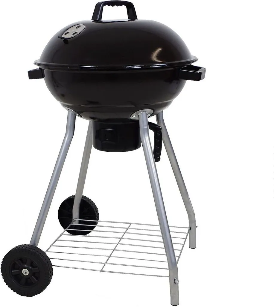 BBQ Collection Holzkohlegrill, Kugelgrill Rundgrill Ø 45 X 83 Cm Mit Deckel, Stabiler Standgrill Auf Rädern Mit Abnehmbarem Aschekasten & Ablagegitter, Schwarz 15 BBQ Collection Holzkohlegrill, Kugelgrill Rundgrill Ø 45 X 83 Cm Mit Deckel, Stabiler Standgrill Auf Rädern Mit Abnehmbarem Aschekasten & Ablagegitter, Schwarz – Bild 13