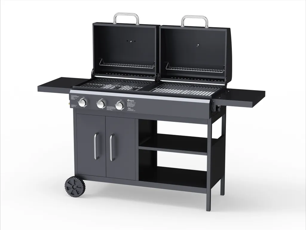 Tepro Kohle-Gas-Kombigrill Tarboro Kombi 3 Tepro Kohle-Gas-Kombigrill Tarboro Kombi
