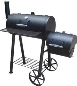 EL FUEGO Smoker Holzkohlegrill EDMONTON Grill Grillwagen Räuchern Fahrbar NEU