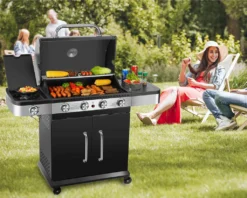 El Fuego Gasgrill / Grillwagen Burlington 4 Brenner +1 Seitenbrenner, Grillfäche 70x42cm -Tepro Verkäufe 2024 25ecb56c9bb72549578bce492617692f