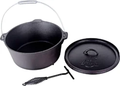 El Fuego Dutch Oven Schwarz Kasan Gusseisen Mit Deckelheber 8,46 Liter (AY463) -Tepro Verkäufe 2024 2602139b59dcf306e5627f961e7a2e3e