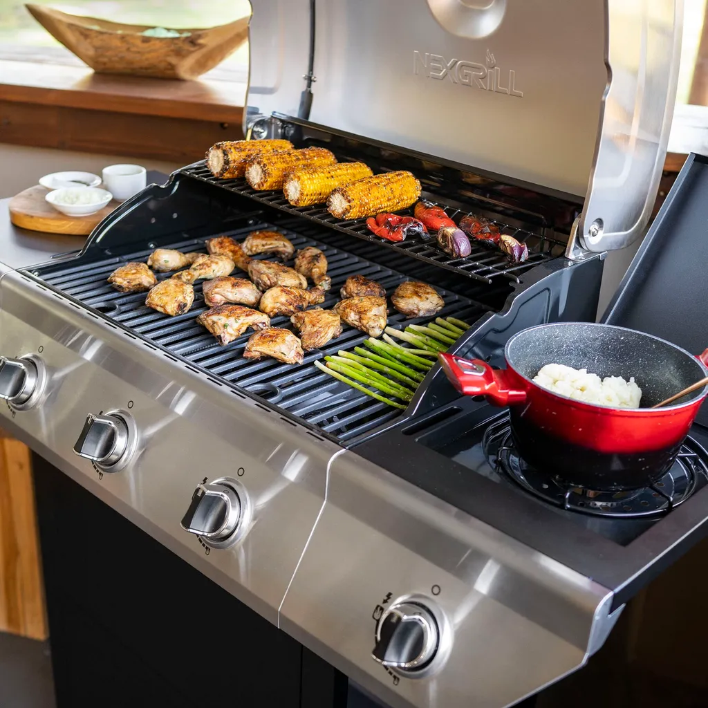 Nexgrill 3B Classic Gasgrill I 3 Brenner Gas Grill Mit Seitenbrenner I Grillwagen Mit Grillthermometer, Seitenablage Und Seitenkochfeld 8 Nexgrill 3B Classic Gasgrill I 3 Brenner Gas Grill Mit Seitenbrenner I Grillwagen Mit Grillthermometer, Seitenablage Und Seitenkochfeld – Bild 6