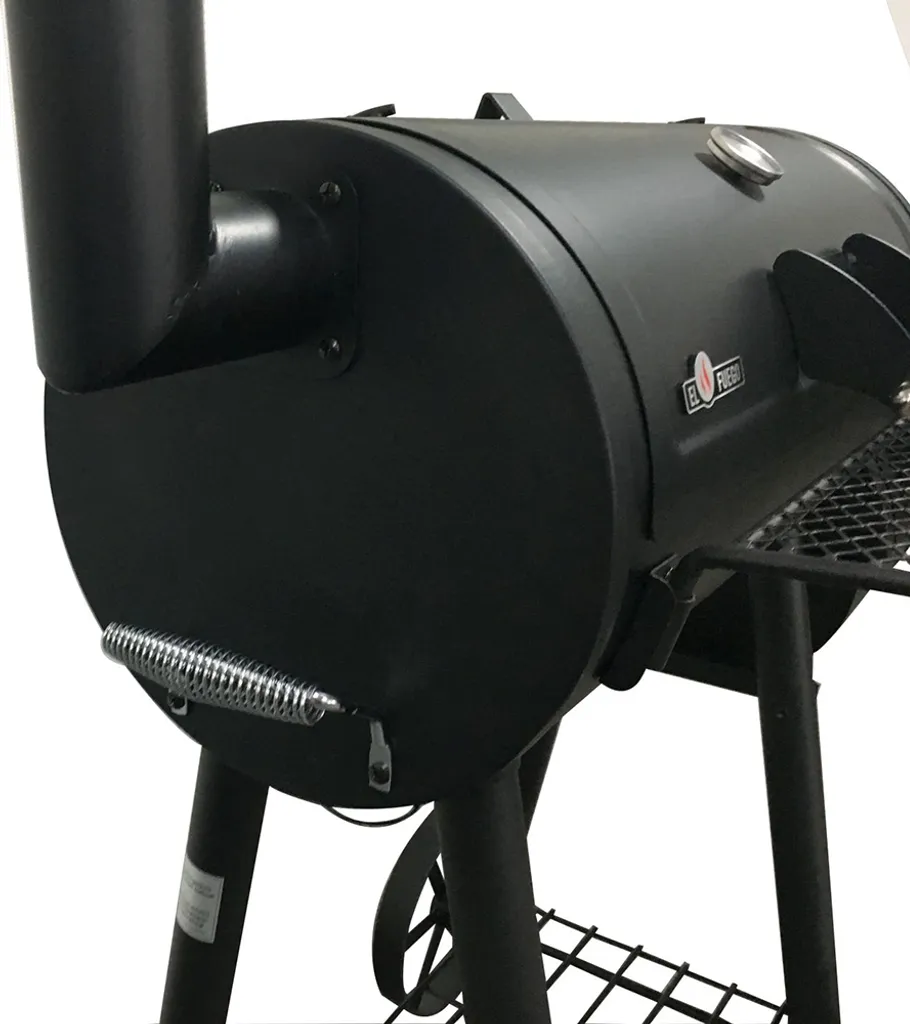 EL FUEGO Smoker Holzkohlegrill EDMONTON Grill Grillwagen Räuchern Fahrbar NEU 9 EL FUEGO Smoker Holzkohlegrill EDMONTON Grill Grillwagen Räuchern Fahrbar NEU – Bild 7