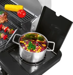 ProfiCook® Gasgrill 3 Brenner + 1 Seitenbrenner, Gas Grill Inkl. Gusseisen-Roste, Gasdruckminderer Und Schlauch, Für 5kg Gasflasche, Gasgrill Mit Kochplatte Und Temperaturanzeige , PC GG 1219 -Tepro Verkäufe 2024 2926311b4efe335ae26a8332f5229322