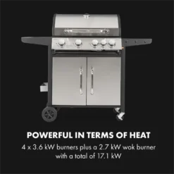 Klarstein Gasgrill Mit Großer Grillfläche, Gasgrill 1 Seitenbrenner & 4 Brenner, 17,1kW Edelstahl-Gasgrill, BBQ Gasgrill Für Balkon & Garten, Grill Für Propan, Gasgrills Mit 5 Brenner & Thermometer 15 Klarstein Gasgrill Mit Großer Grillfläche, Gasgrill 1 Seitenbrenner & 4 Brenner, 17,1kW Edelstahl-Gasgrill, BBQ Gasgrill Für Balkon & Garten, Grill Für Propan, Gasgrills Mit 5 Brenner & Thermometer -Tepro Verkäufe 2024 2c69a68387bb35ae3a56983e9e4a5730