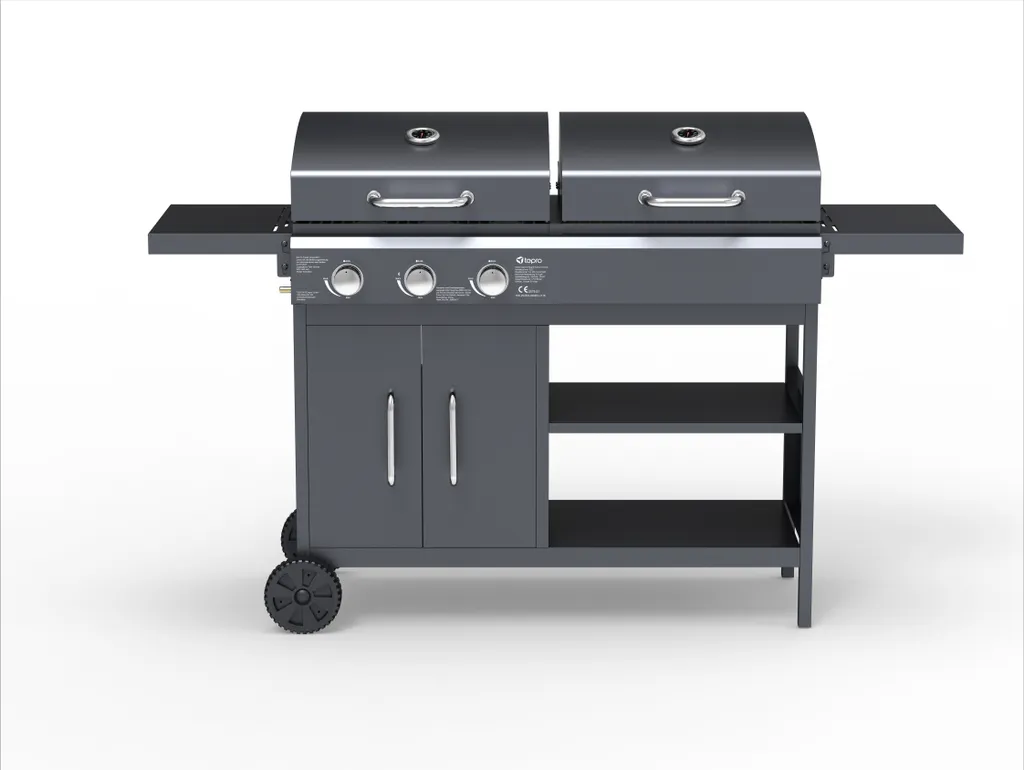 Tepro Kohle-Gas-Kombigrill Tarboro Kombi 6 Tepro Kohle-Gas-Kombigrill Tarboro Kombi – Bild 4