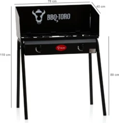 BBQ-Toro Gas Grilltisch Mit Windschutz | Gusseisen Gaskocher 2 Brenner | 12 KW -Tepro Verkäufe 2024 30bde2b19b67b0beff70721ba01b15b5