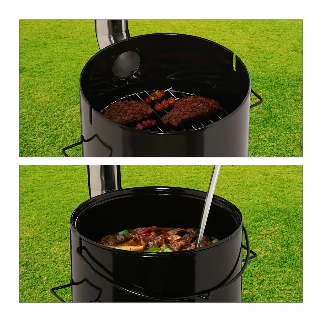 Relaxdays Gulaschkanone Mit Grillrost 7 Relaxdays Gulaschkanone Mit Grillrost – Bild 5