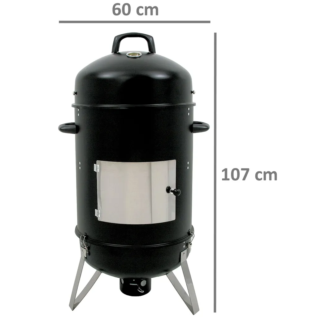 BBQ-Toro Räuchertonne Hickory Ø 46 Cm | Räucherofen Holz, Smokertonne 6 BBQ-Toro Räuchertonne Hickory Ø 46 Cm | Räucherofen Holz, Smokertonne – Bild 4