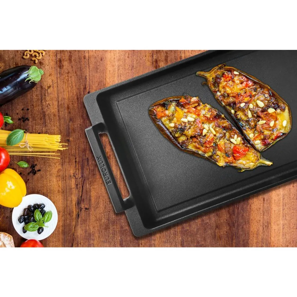 Eurolux Guss-Teppanyaki-Platte Mit Griffe 41 X 24 X 2,5 Cm Induktion 10 Eurolux Guss-Teppanyaki-Platte Mit Griffe 41 X 24 X 2,5 Cm Induktion – Bild 8
