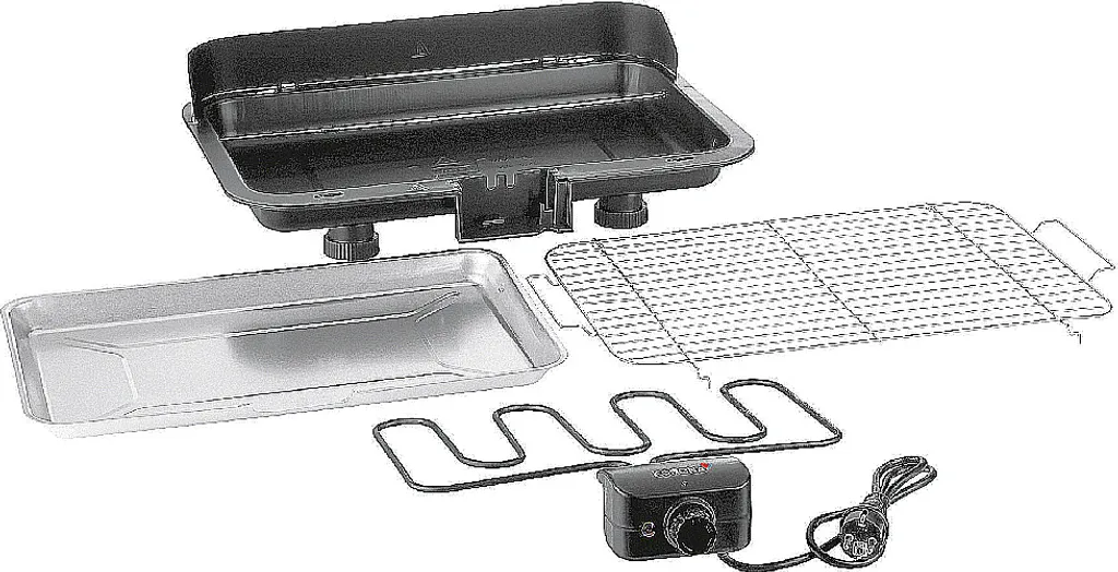 Korona 46117 Tisch Barbecue XXL Tischgrill 2.200 Watt XXL-Grillrost Windschutz 9 Korona 46117 Tisch Barbecue XXL Tischgrill 2.200 Watt XXL-Grillrost Windschutz – Bild 7