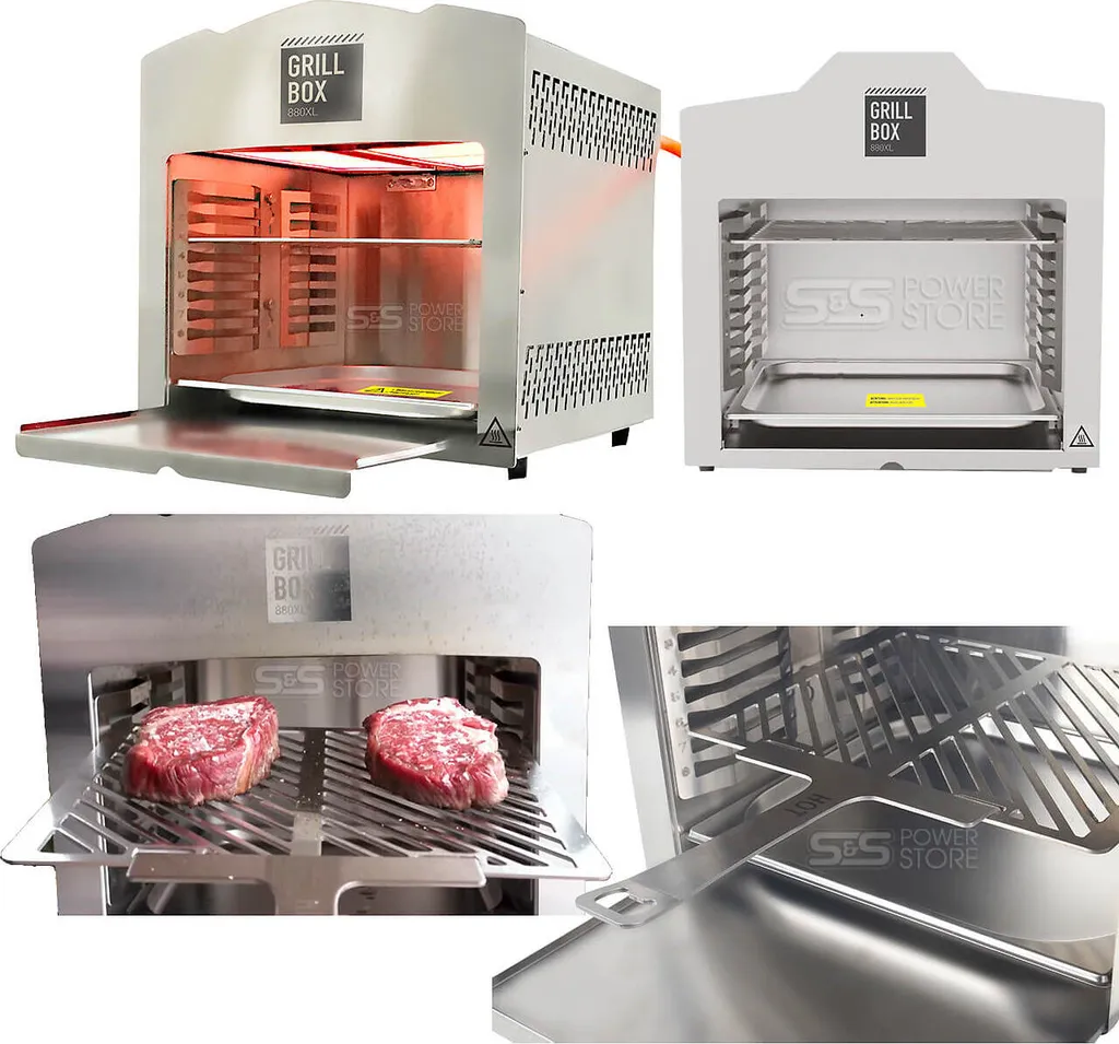 Matrix GrillBox 880XL Oberhitze-Grill 800 Grad Beef Maker Gasgrill Edelstahl Grill Steak 5 Matrix GrillBox 880XL Oberhitze-Grill 800 Grad Beef Maker Gasgrill Edelstahl Grill Steak – Bild 3