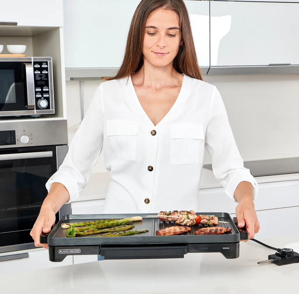 Black & Decker Grill Black+Decker BXGD2200E Elektrisch Antihaftbeschichtung 8 Black & Decker Grill Black+Decker BXGD2200E Elektrisch Antihaftbeschichtung – Bild 6